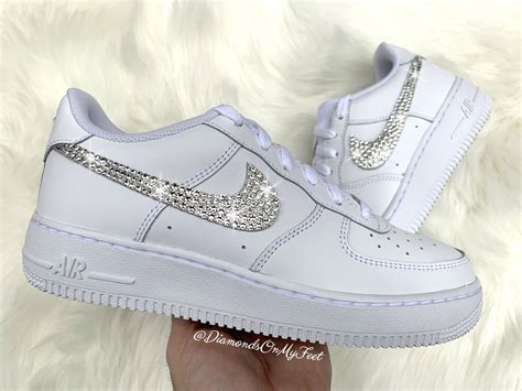 nike air force 1 mit glitzersteinen|air force 1 custom sneaker.